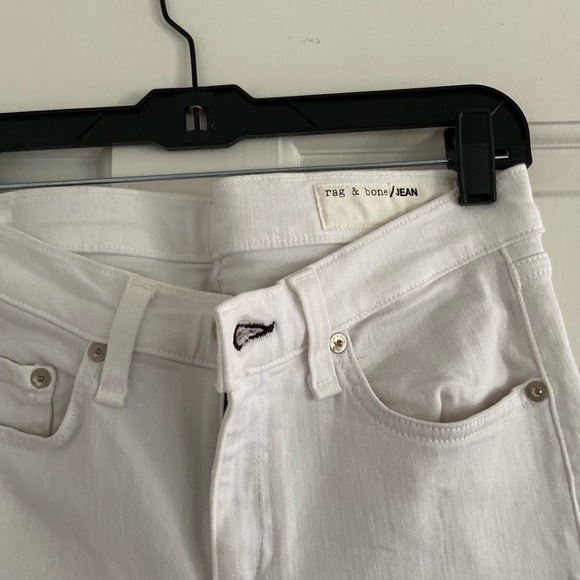 RAG & BONE white ankle tie jeans - Picture 3 of 6